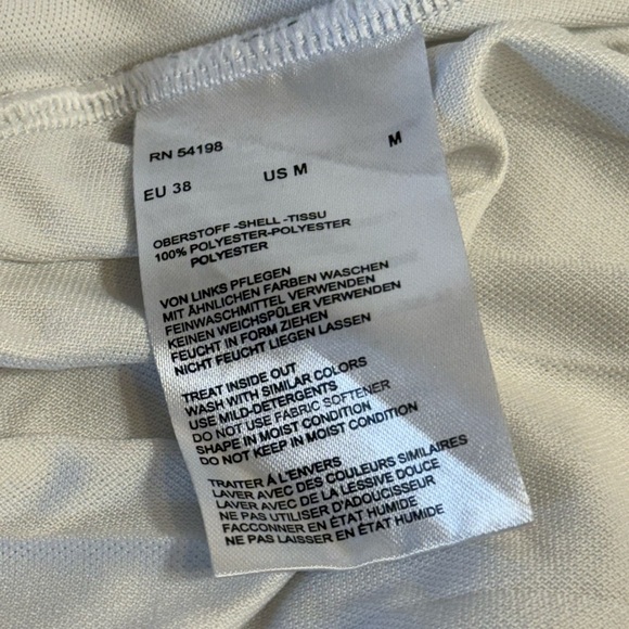 Bogner Cady Golf Tennis Pleated Back Shirt White Women's Size M - Picture 10 of 10